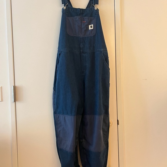 Carhartt WIP Alma bib overalls stone-wash blue sz M - Picture 5 of 5